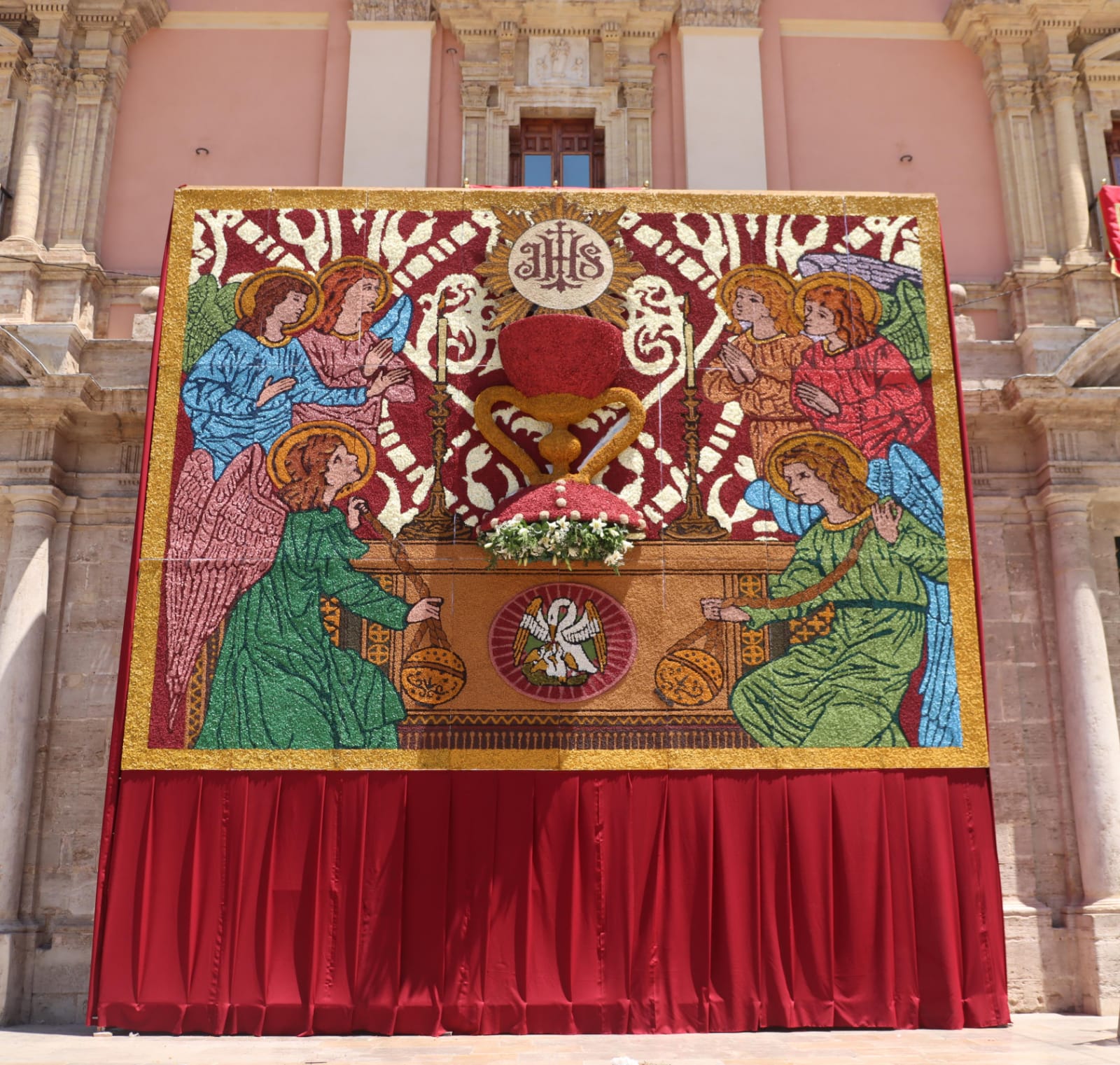 Tapiz floral del Corpus Christi 2024 en València