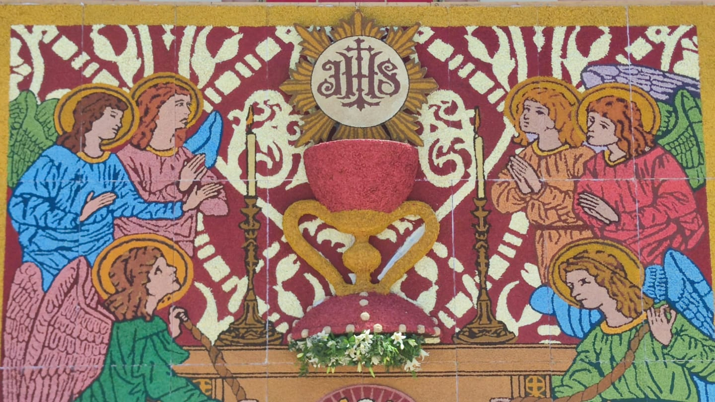 Tapiz floral del Corpus Christi 2024 en València