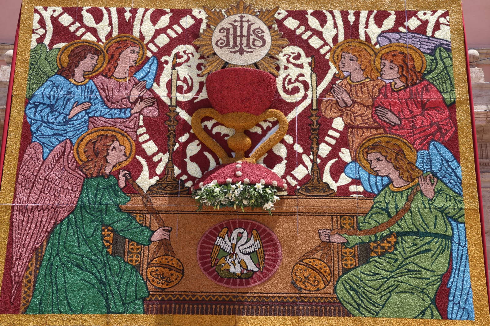 Tapiz floral del Corpus Christi 2024 en València