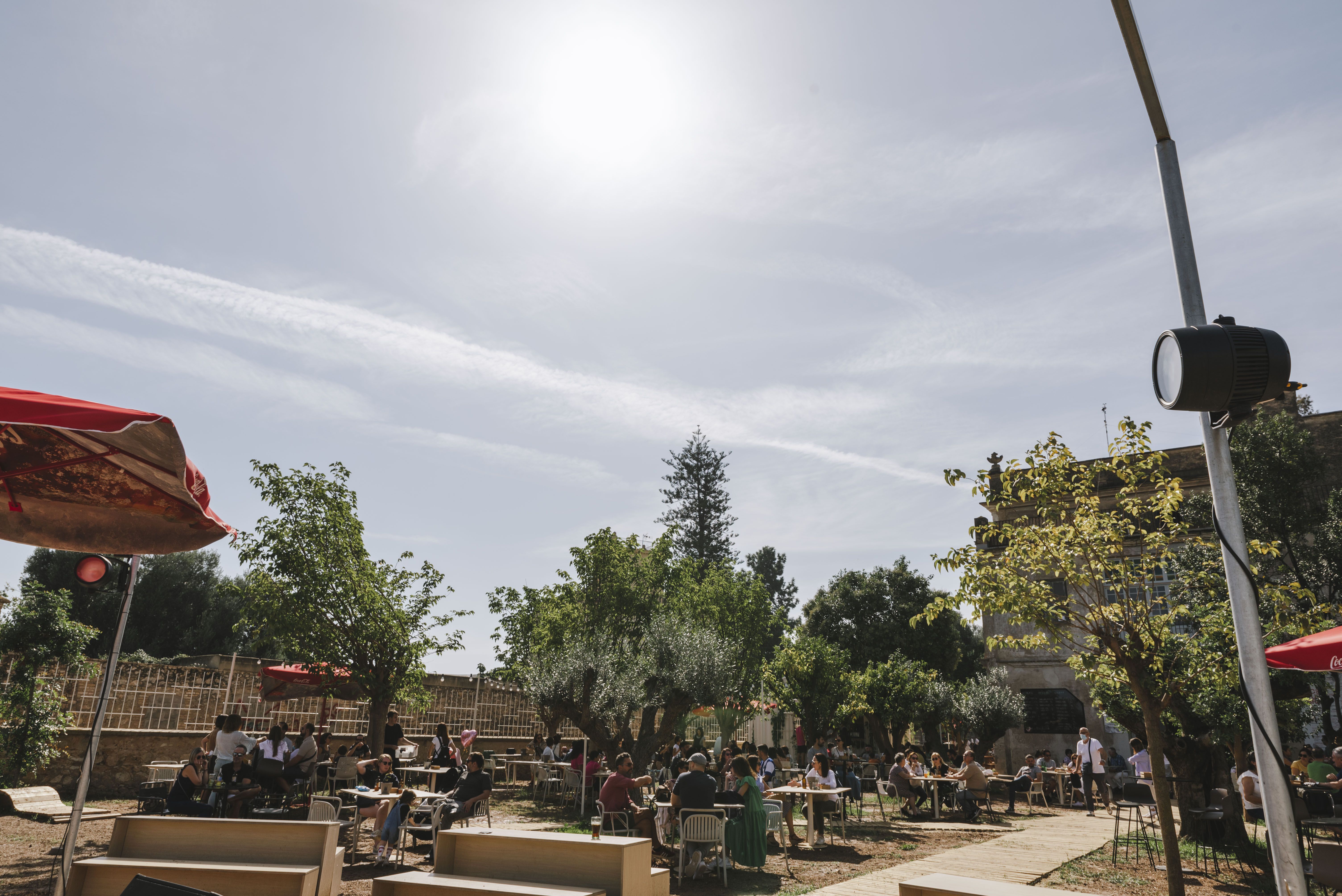 Jardín de Villa Indiano. Imagen: Villa Indiano