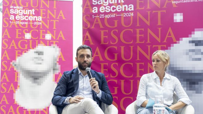 Darío Moreno en la presentación de Sagunt a Escena 2024 (Marga Ferrer) Darío Moreno en la presentación de Sagunt a Escena 2024 (Marga Ferrer)