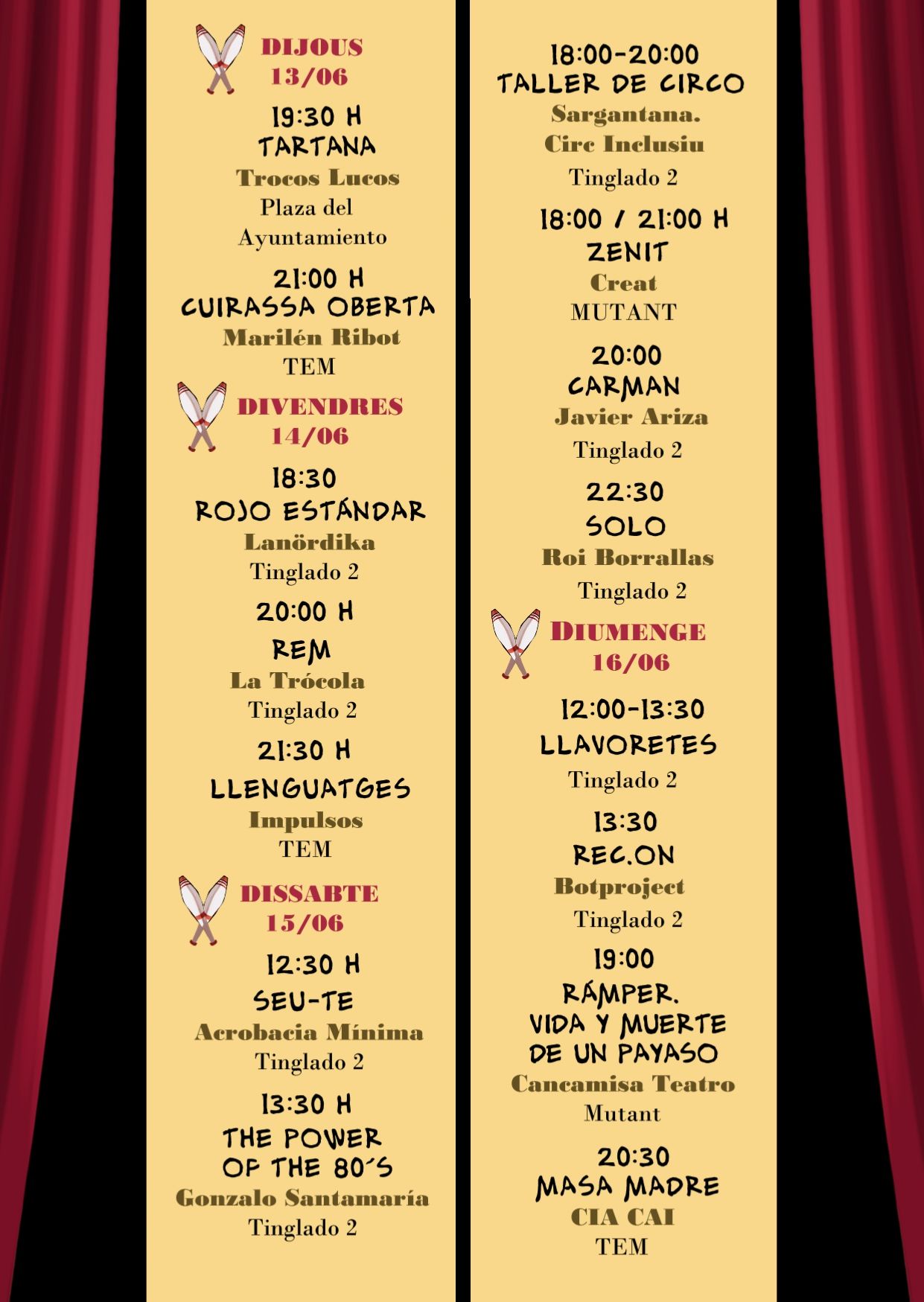 Programació completa del festival 'Contorsions'