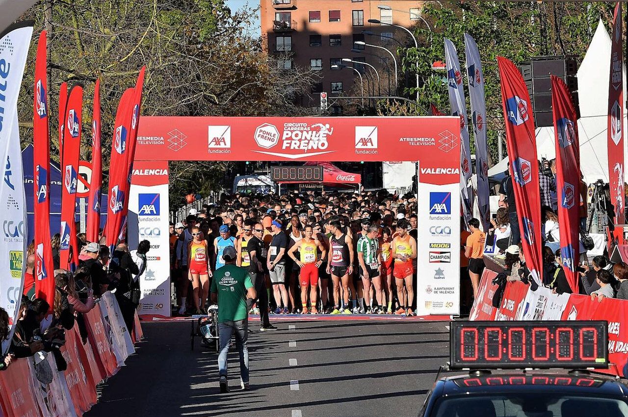 Anterior edición de la carrera "Ponle freno" en València. Imagen: Fundación Deportiva Municipal