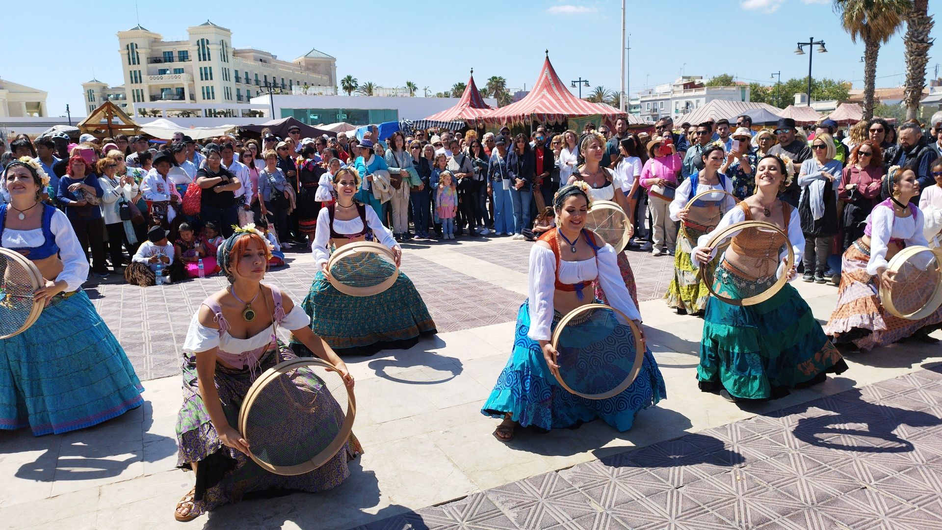 Actuación en la feria medieval del marítimo de Valencia  / Foto: Agrupación de Moros y Cristianos del Marítimo de Valencia 
