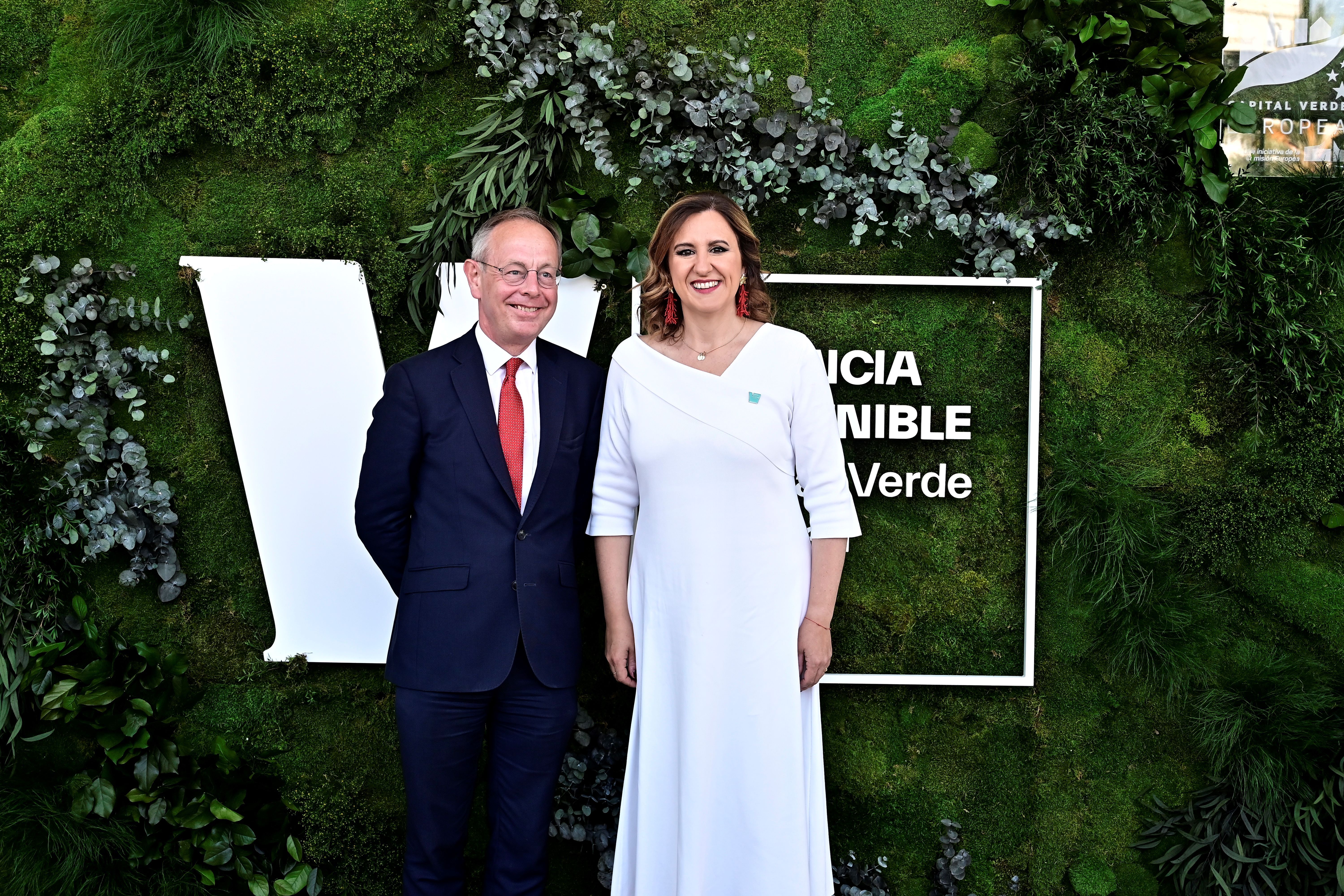 Catalá y Patrick Child en Valencia Cities Climate Week