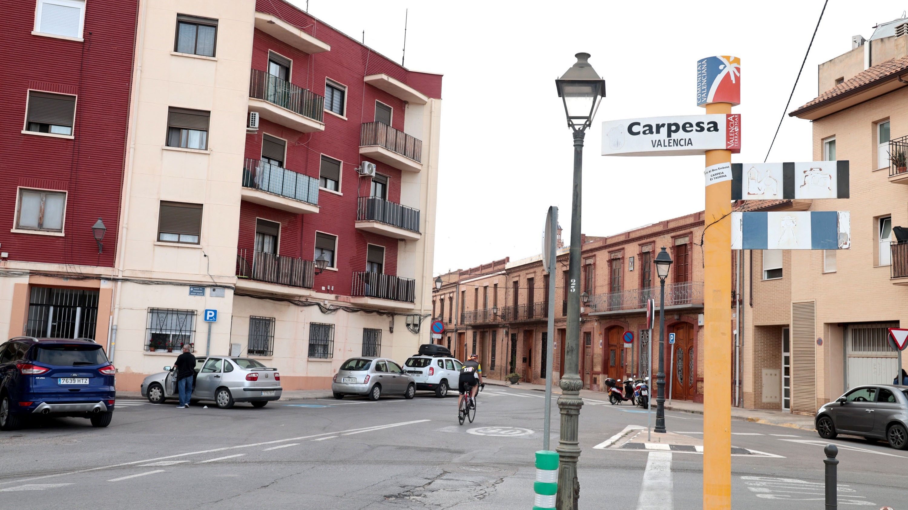 Una calle de Carpesa, una pedanía de València