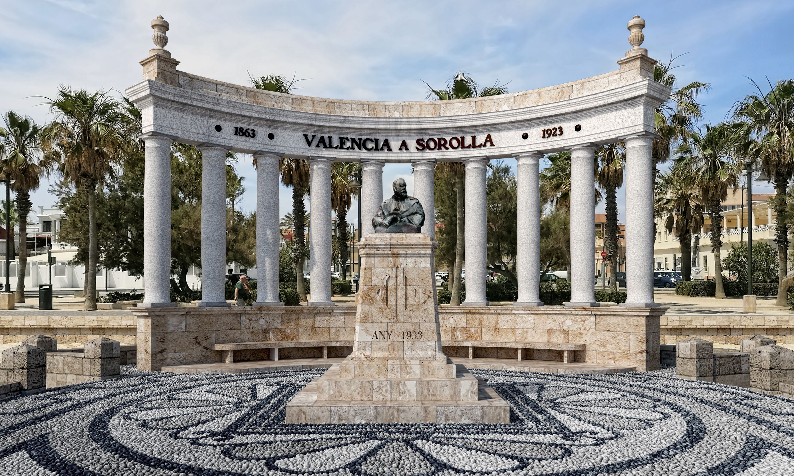 El monumento a Sorolla volverá a la playa del Cabanyal 90 años después para “recuperar la luz de Sorolla en València”