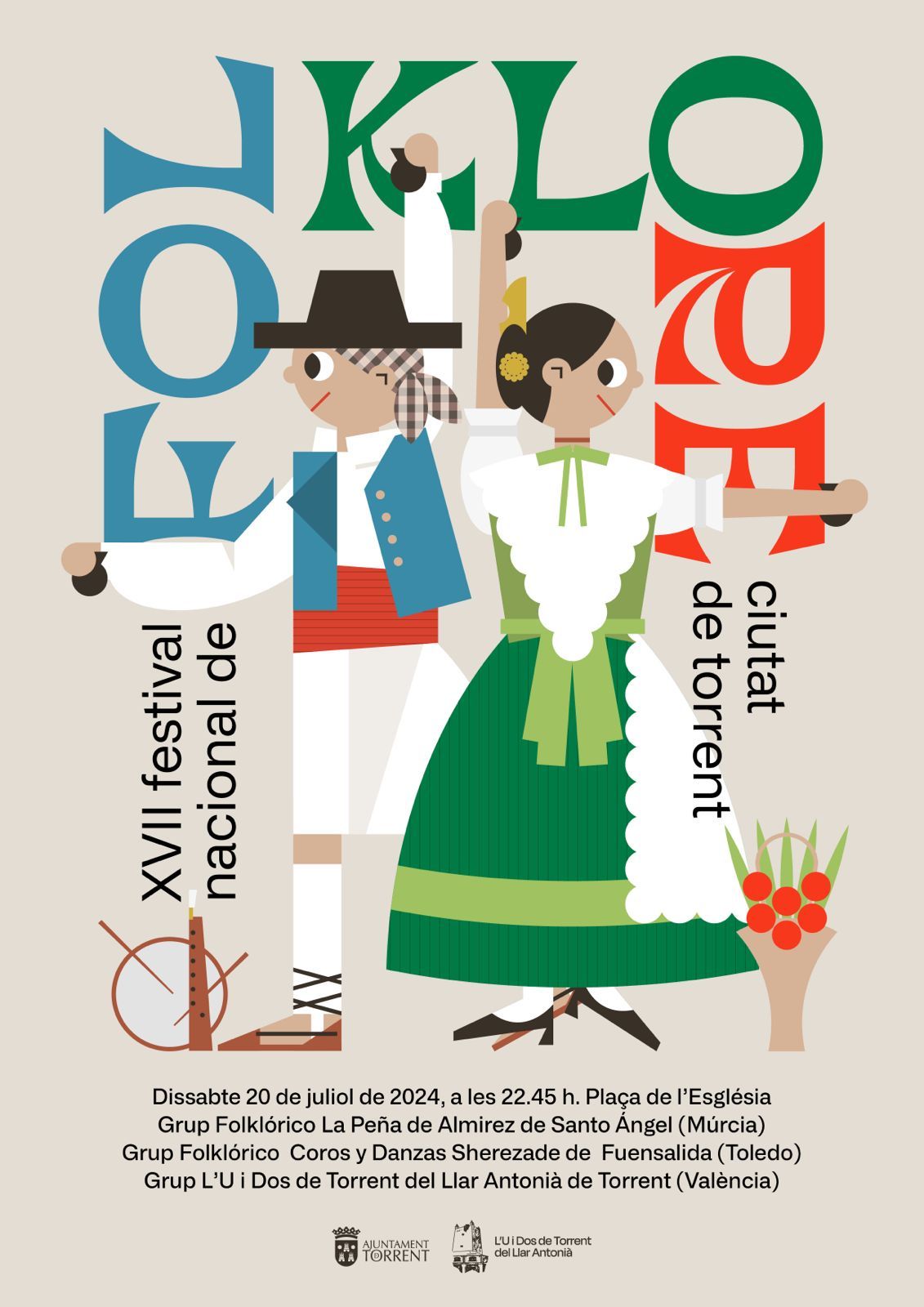 Cartell XVII Festival Nacional de Folklore Ciutat de Torrent