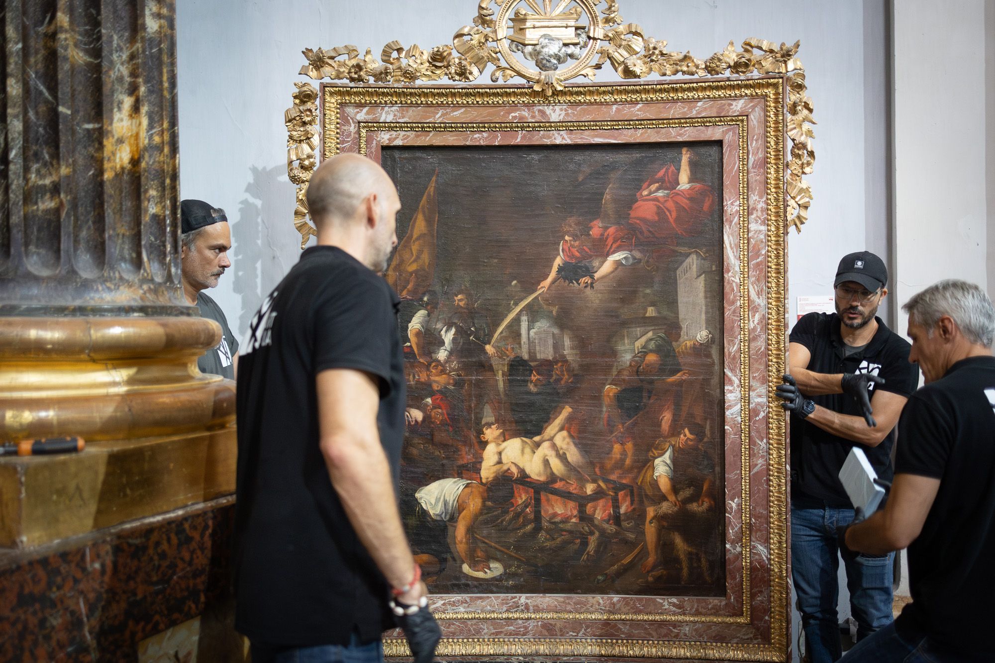 Trasllat d'una de les obres de Pedro d'Orrente