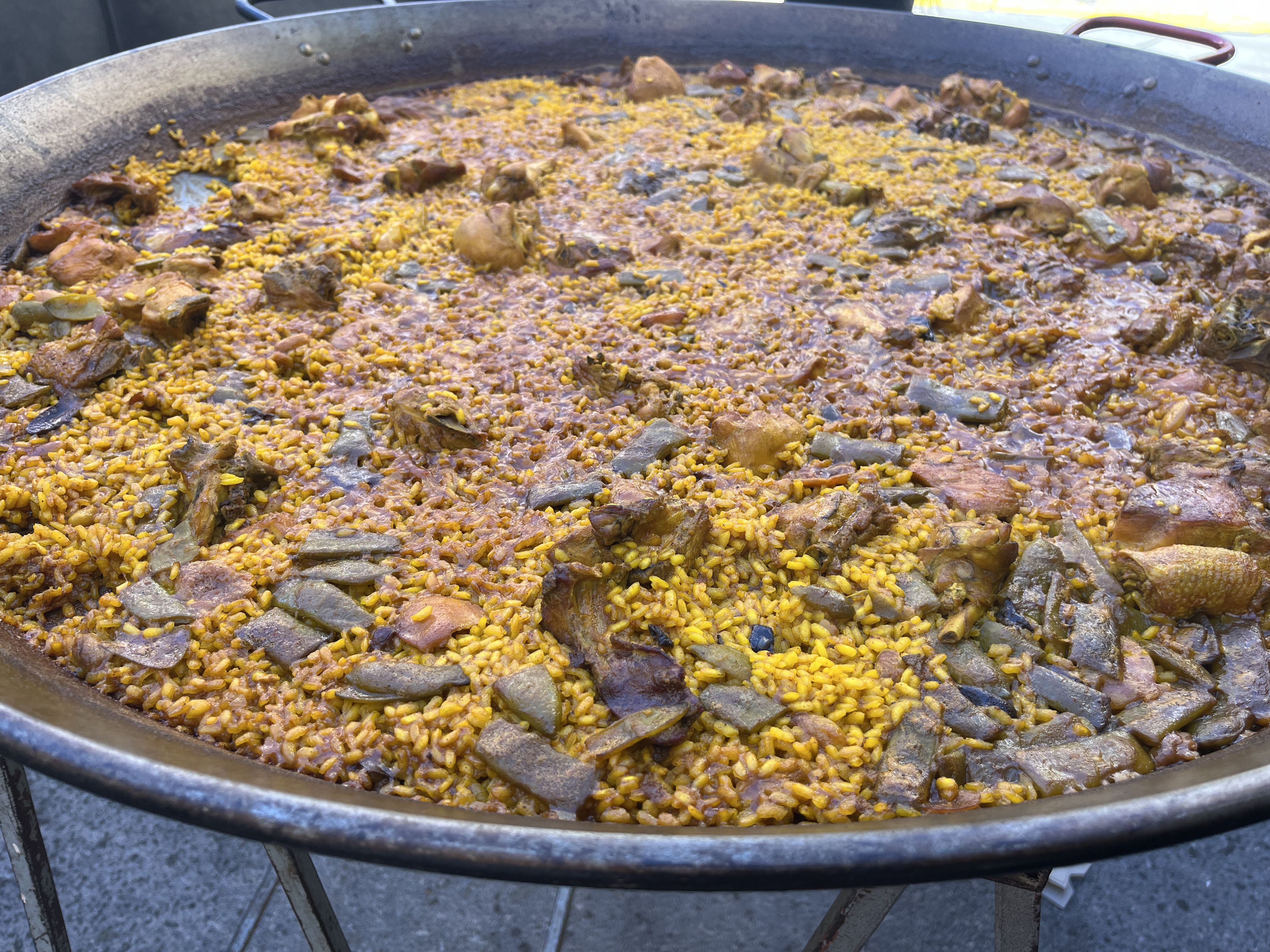Una paella valenciana