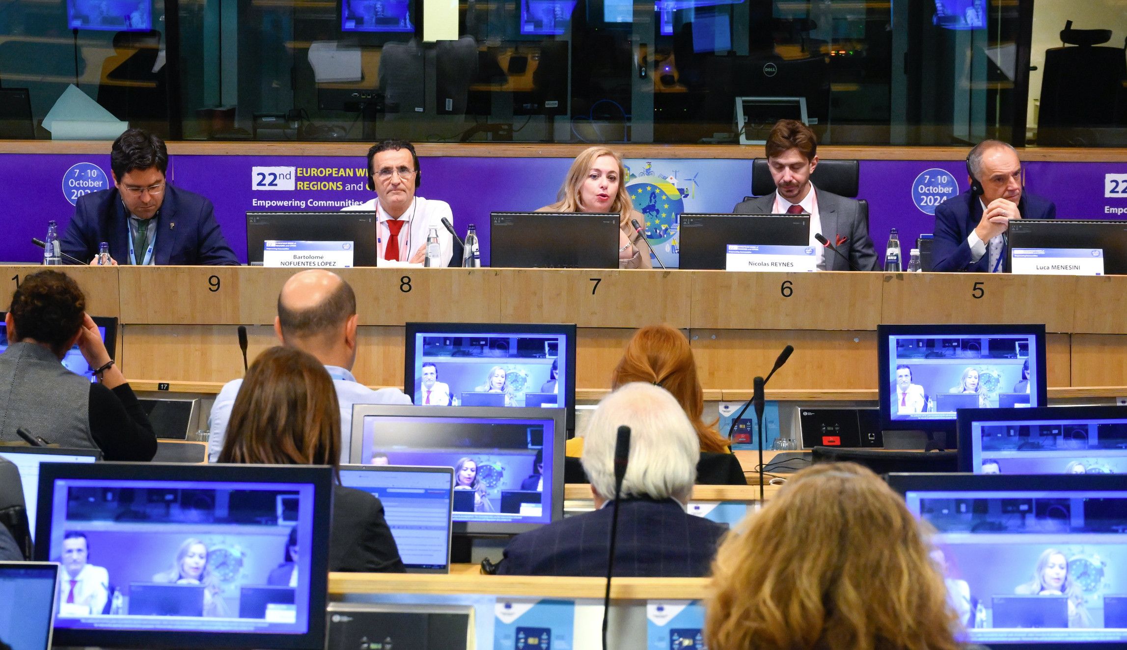 Natàlia Enguix en el Comité de las Regiones en Bruselas