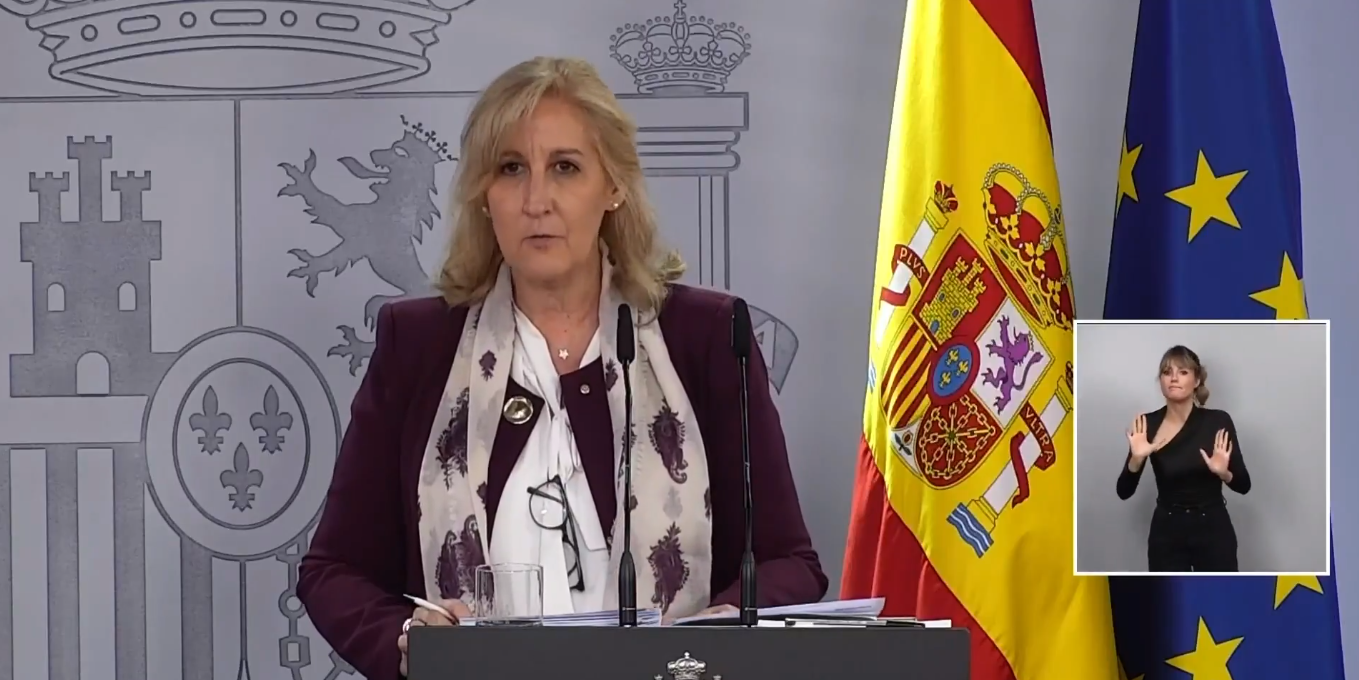 La subsecretaria de l'Interior, Susana Crisóstomo, tras la reunió del comité de crisi