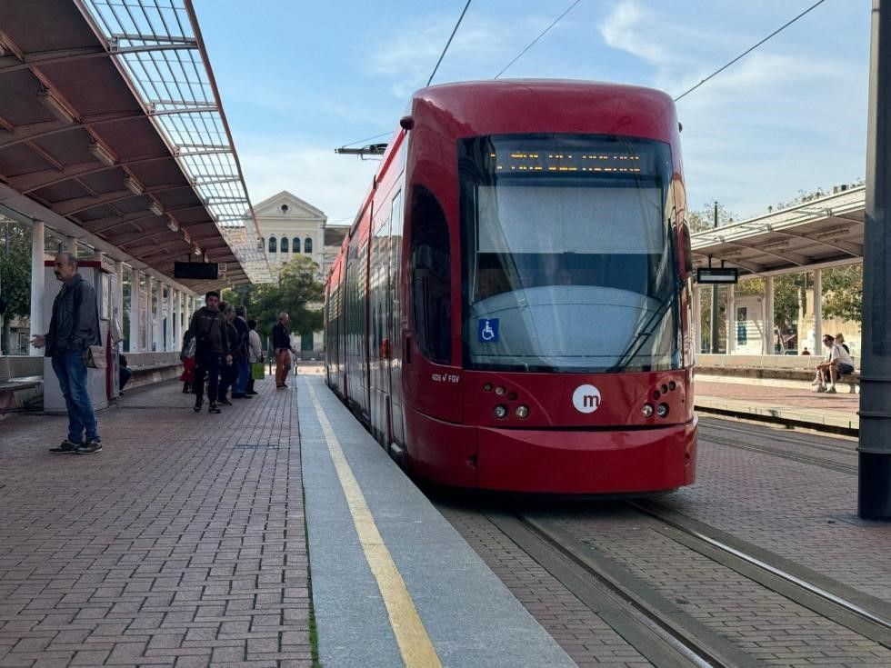 Tranvía en Pont de fusta