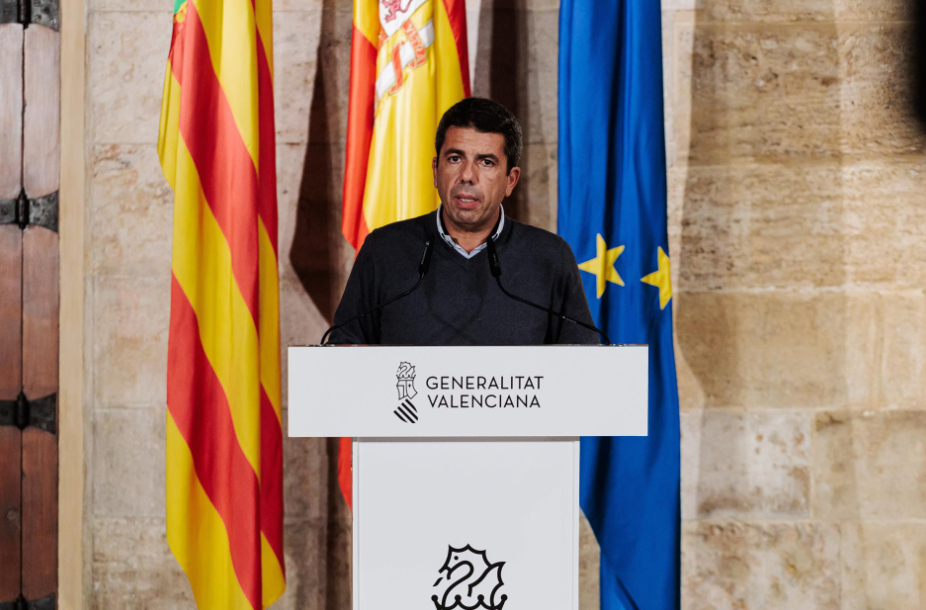 El president de la Generalitat Valenciana, Carlos Mazón