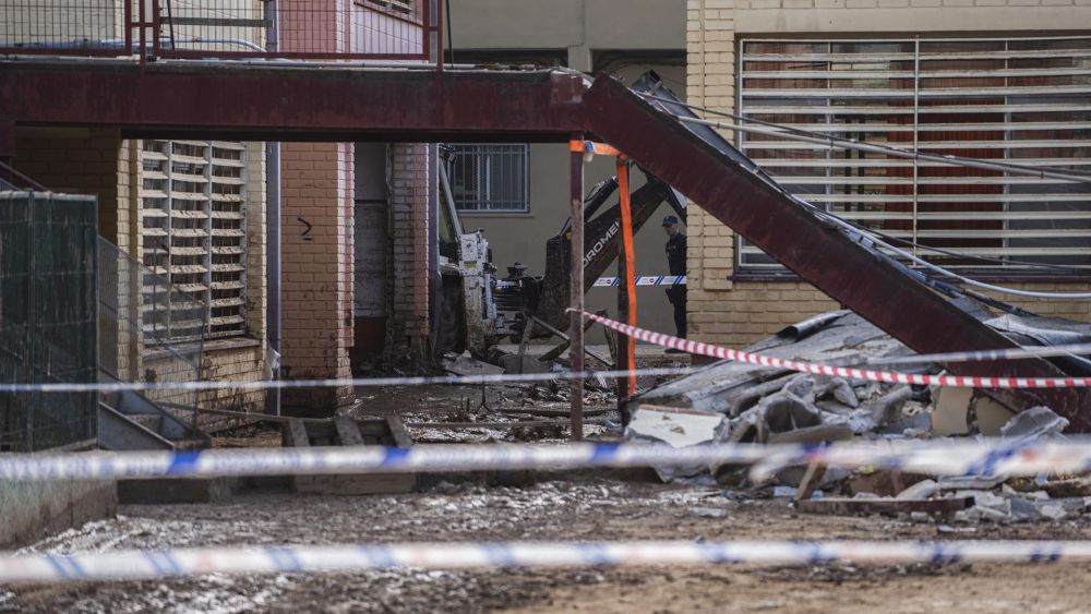 El colegio Luis Vives tras el derrumbe del porchado, a 24 de noviembre de 2024, en Massanassa, Valencia, Comunidad Valenciana (España). - Jorge Gil - Europa Press