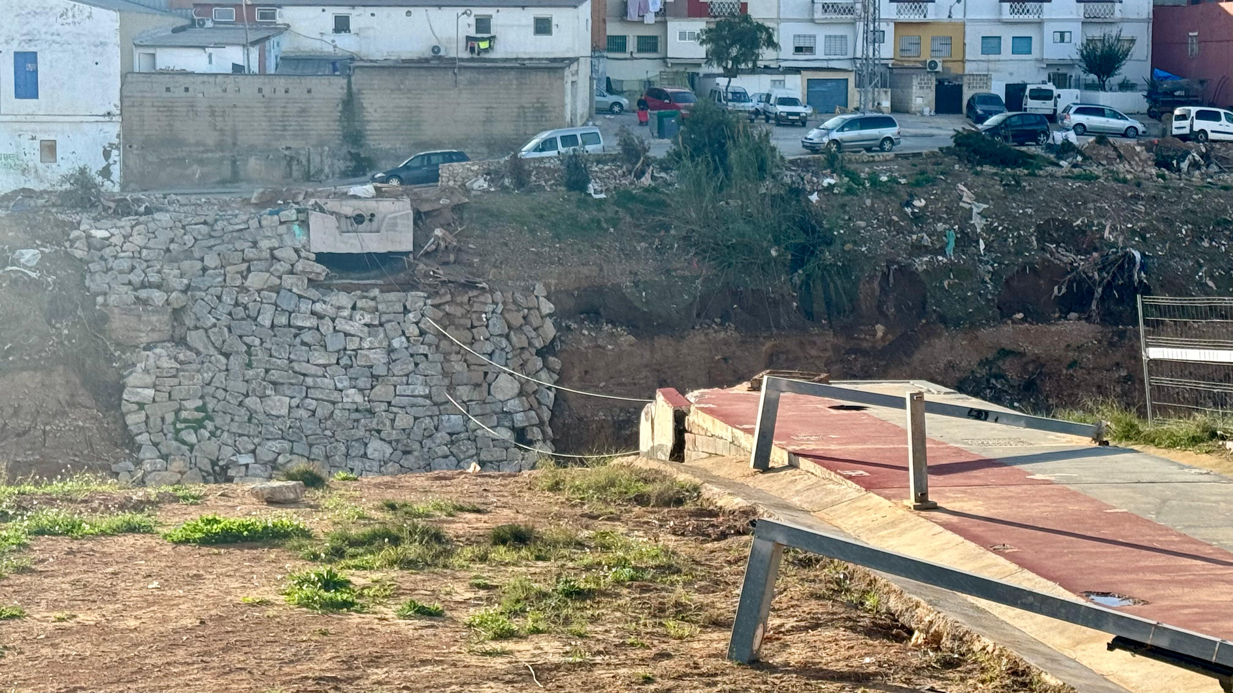 Passarel·la de Torrent trencada per la DANA