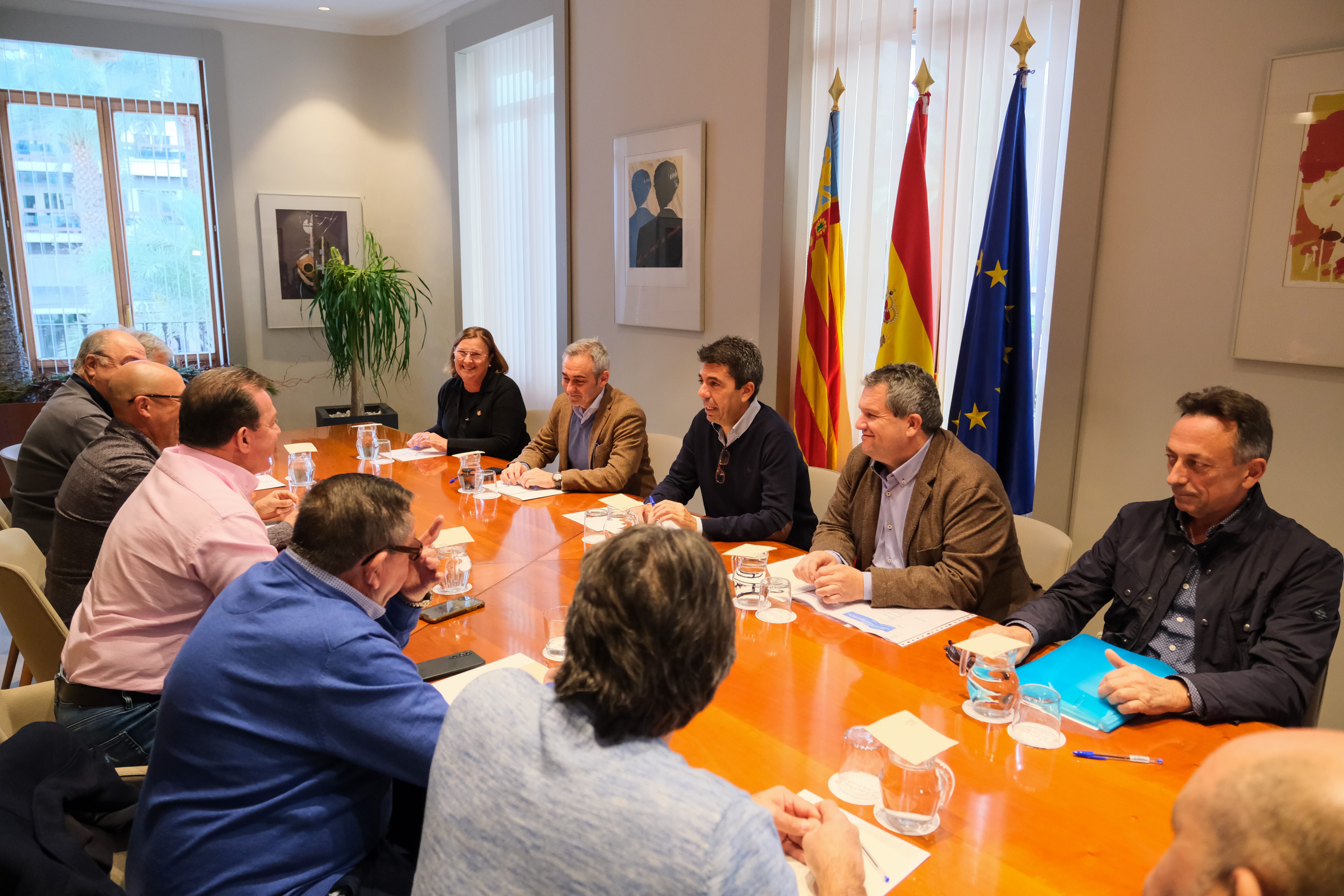 Reunió amb representants de les confraries de pescadors d'Alacant, Castelló i València