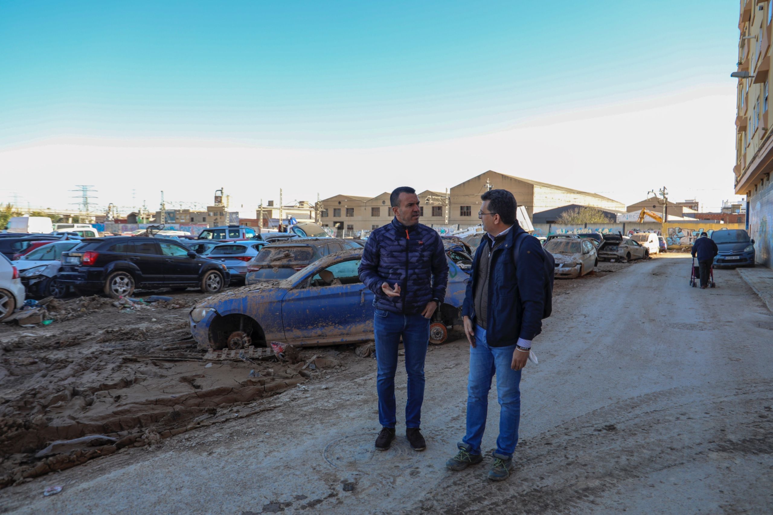 El presidente de la Diputació de València, Vicent Mompó, visita Alfafar