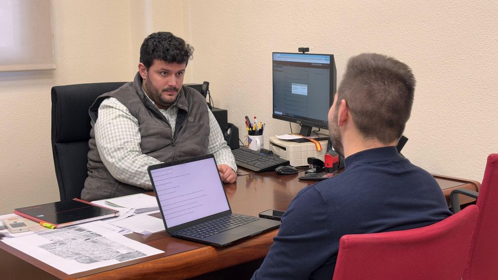 José Miguel Ferris, alcalde de Albal, en un instante de la entrevista