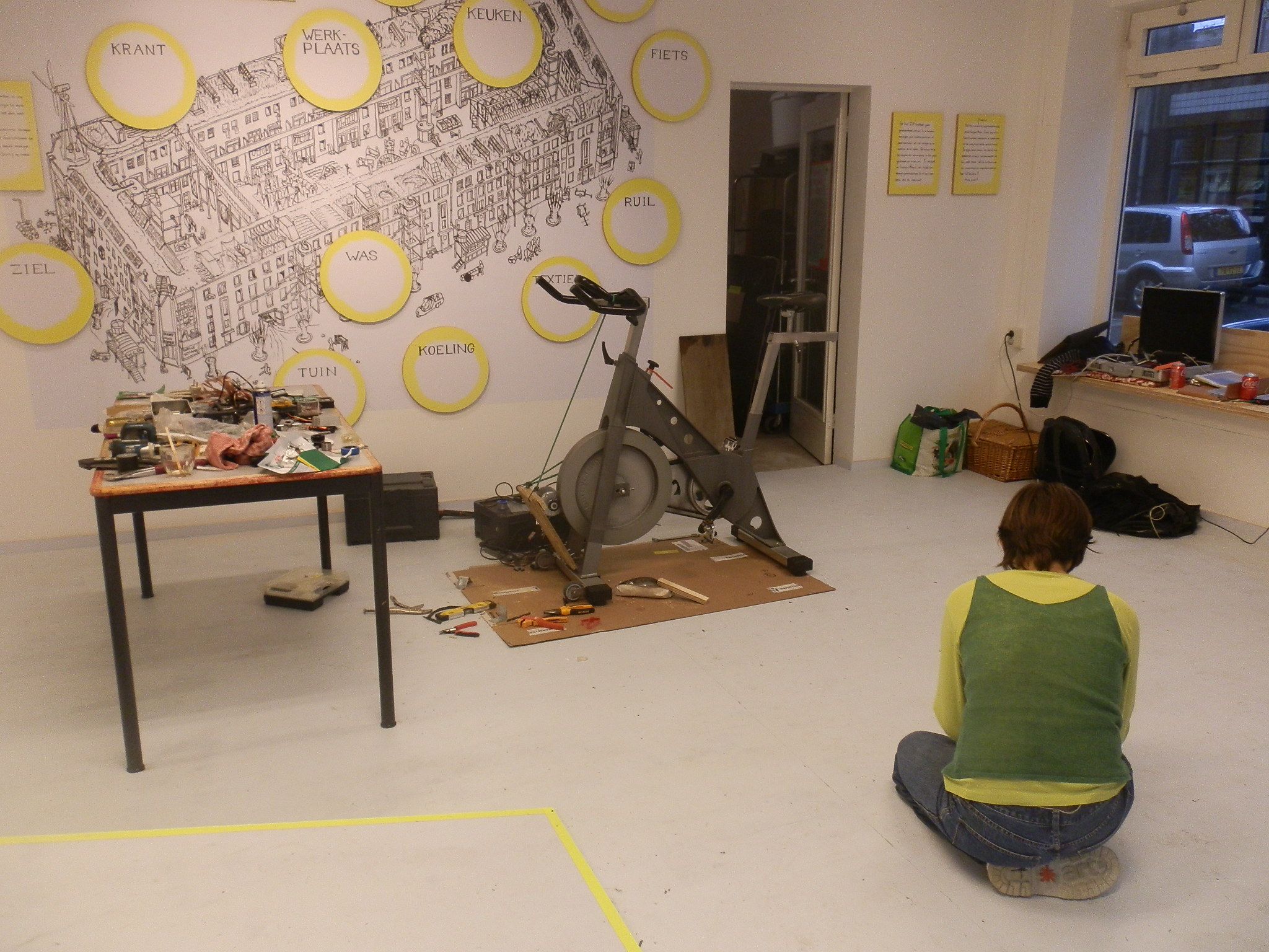 Taller de bici com a generador d'energia elèctrica