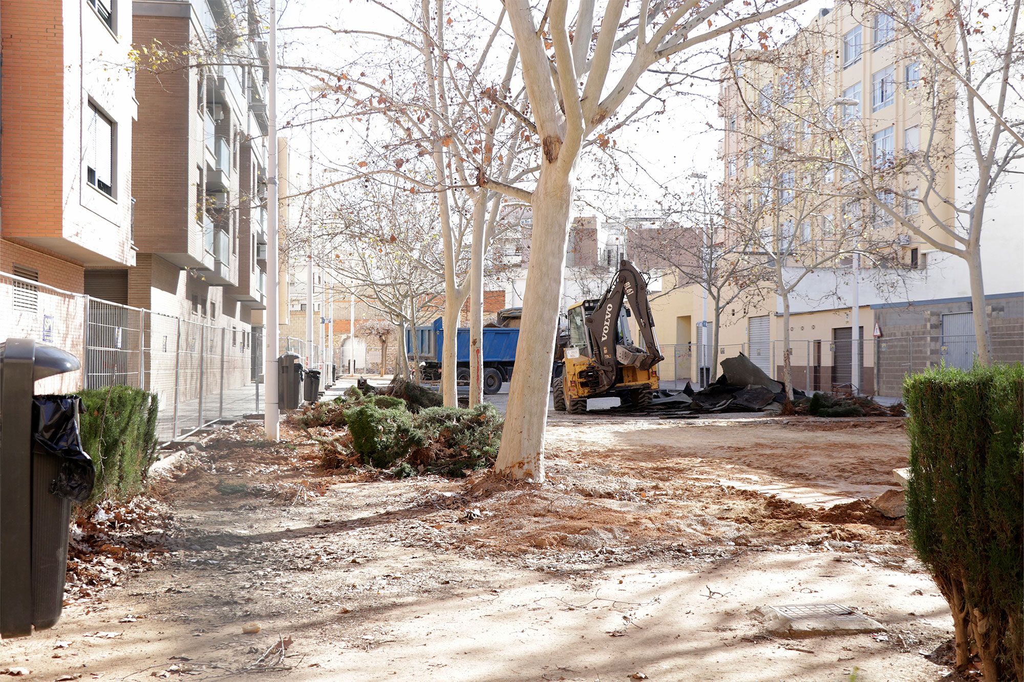 Obres al parc Hort d'Agustí