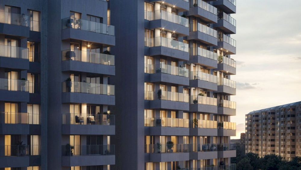 Antigua fachada edificio de Campanar