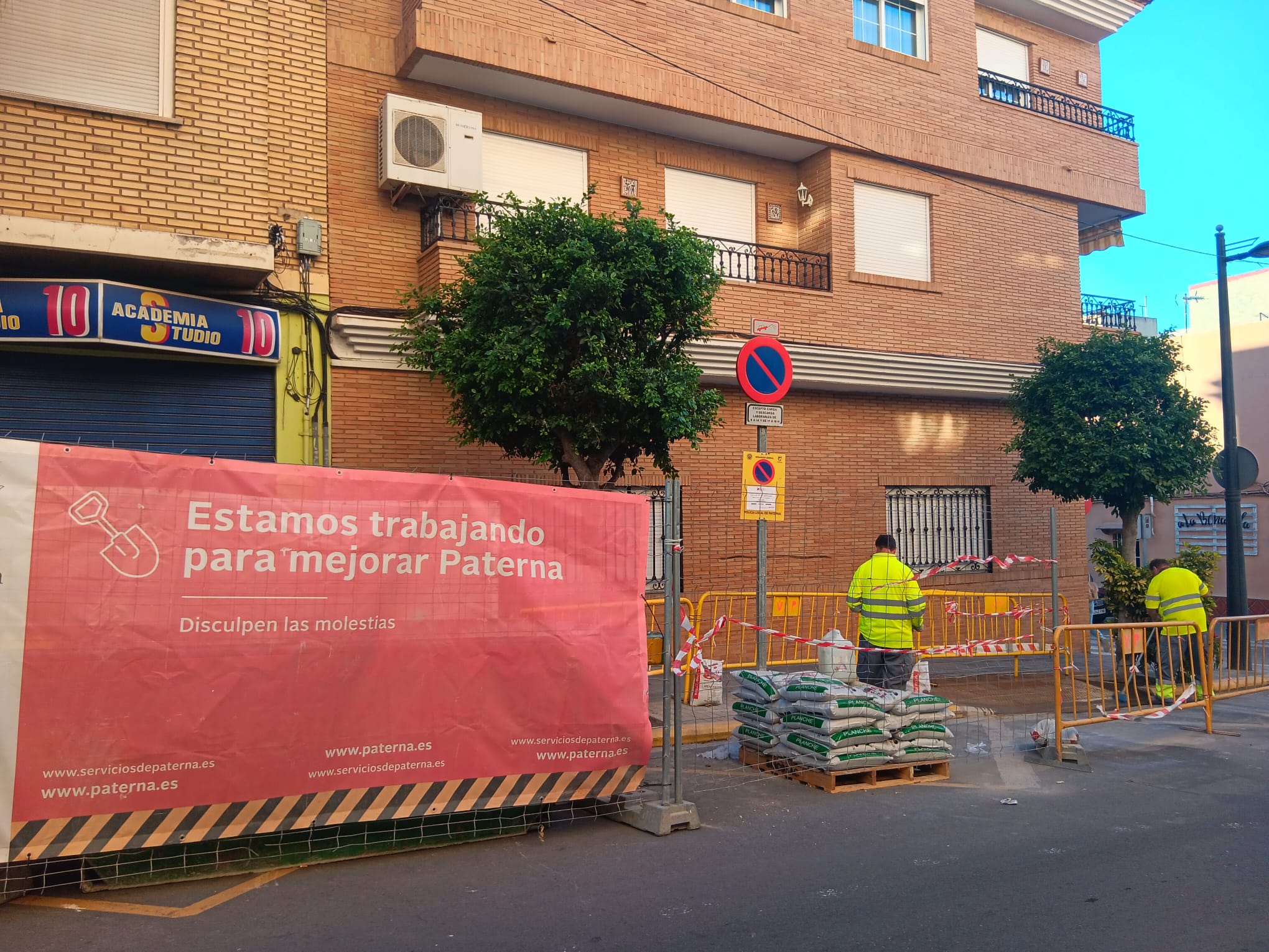 Actuaciones en Avenida Primero de Mayo de Paterna