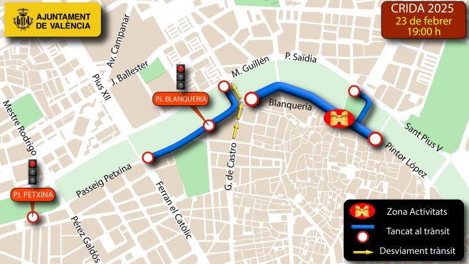 Plànol Mobilitat València per la Crida Plànol Mobilitat València per la Crida