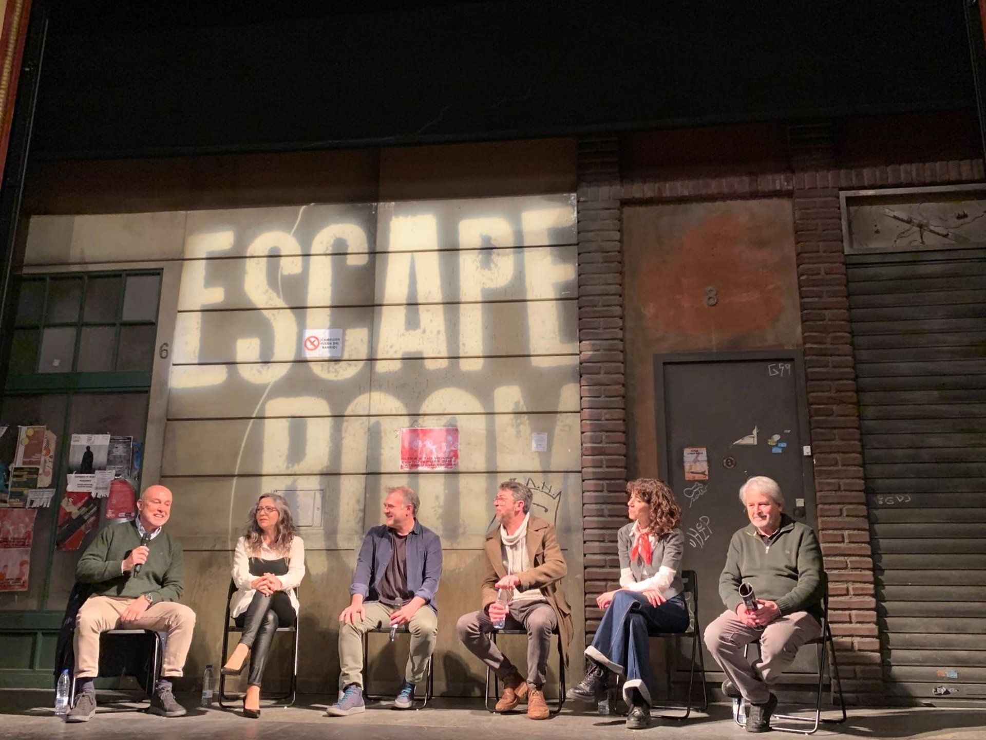 Presentación de la obra 'Escape Room' en el Teatro Talia