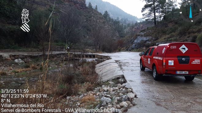Control de carreteras por lluvias
