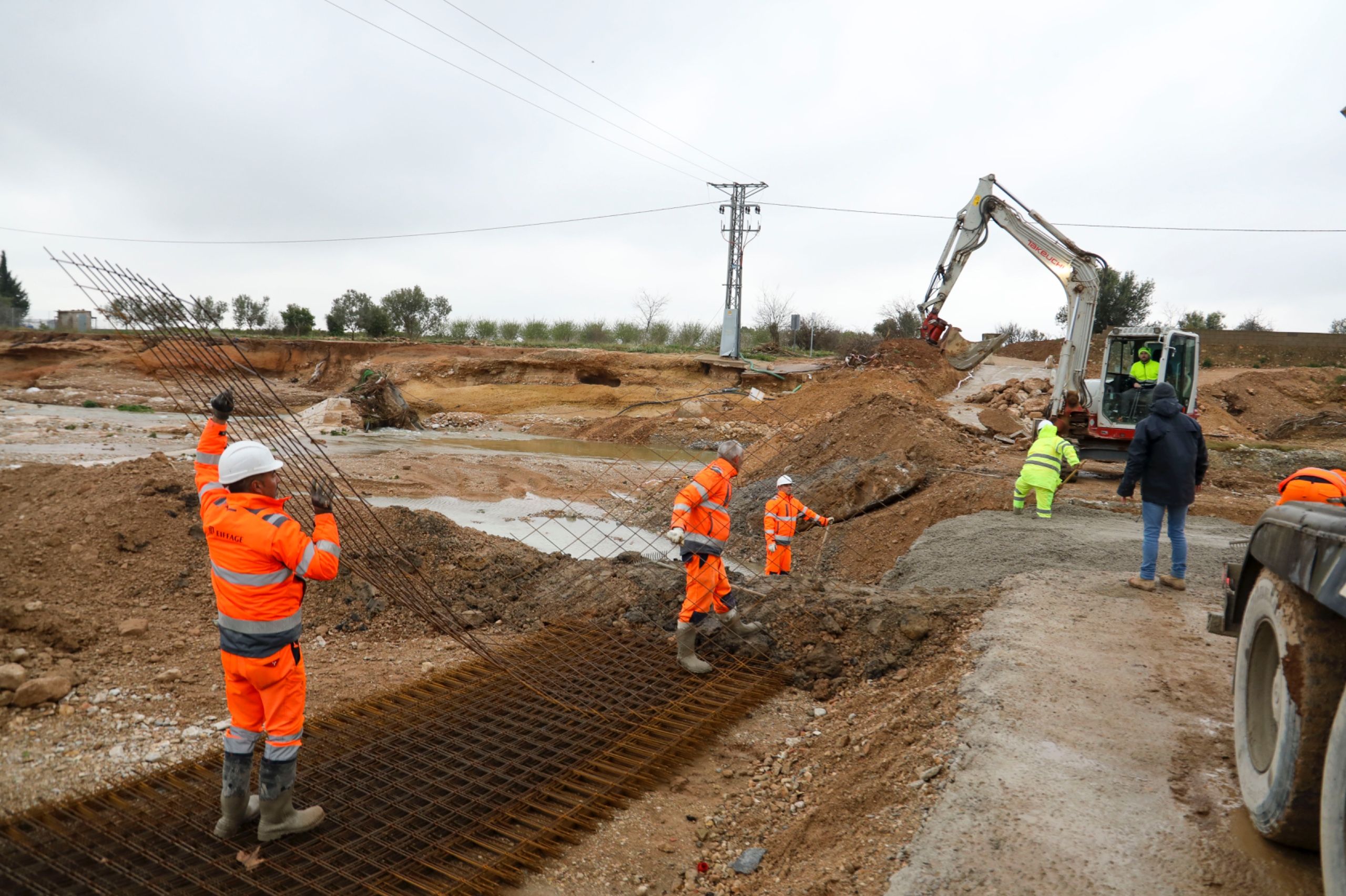 Treballs en la carretera de Cheste 