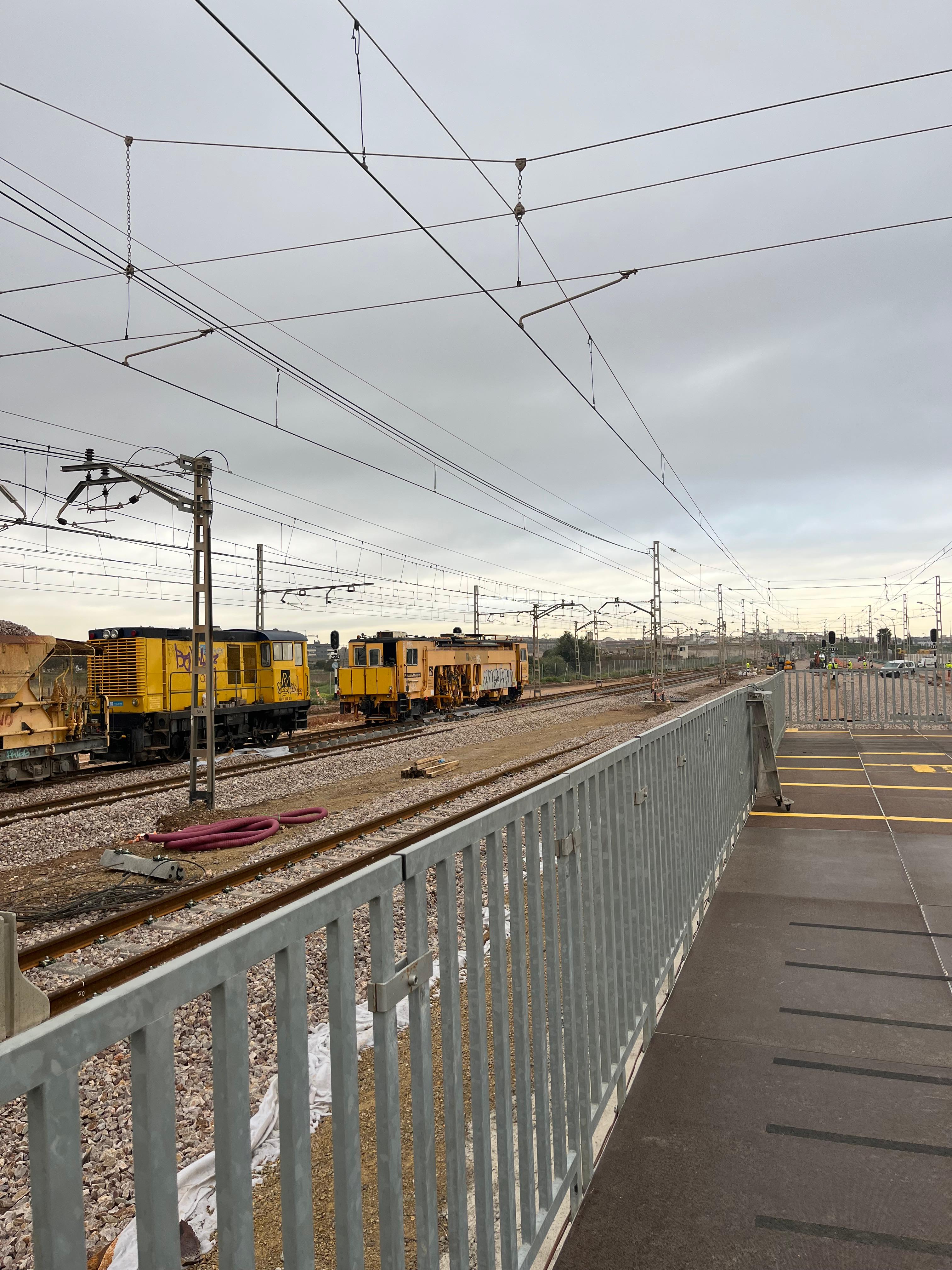 Estación de València Sud de Metrovalencia, en obras tras la DANA