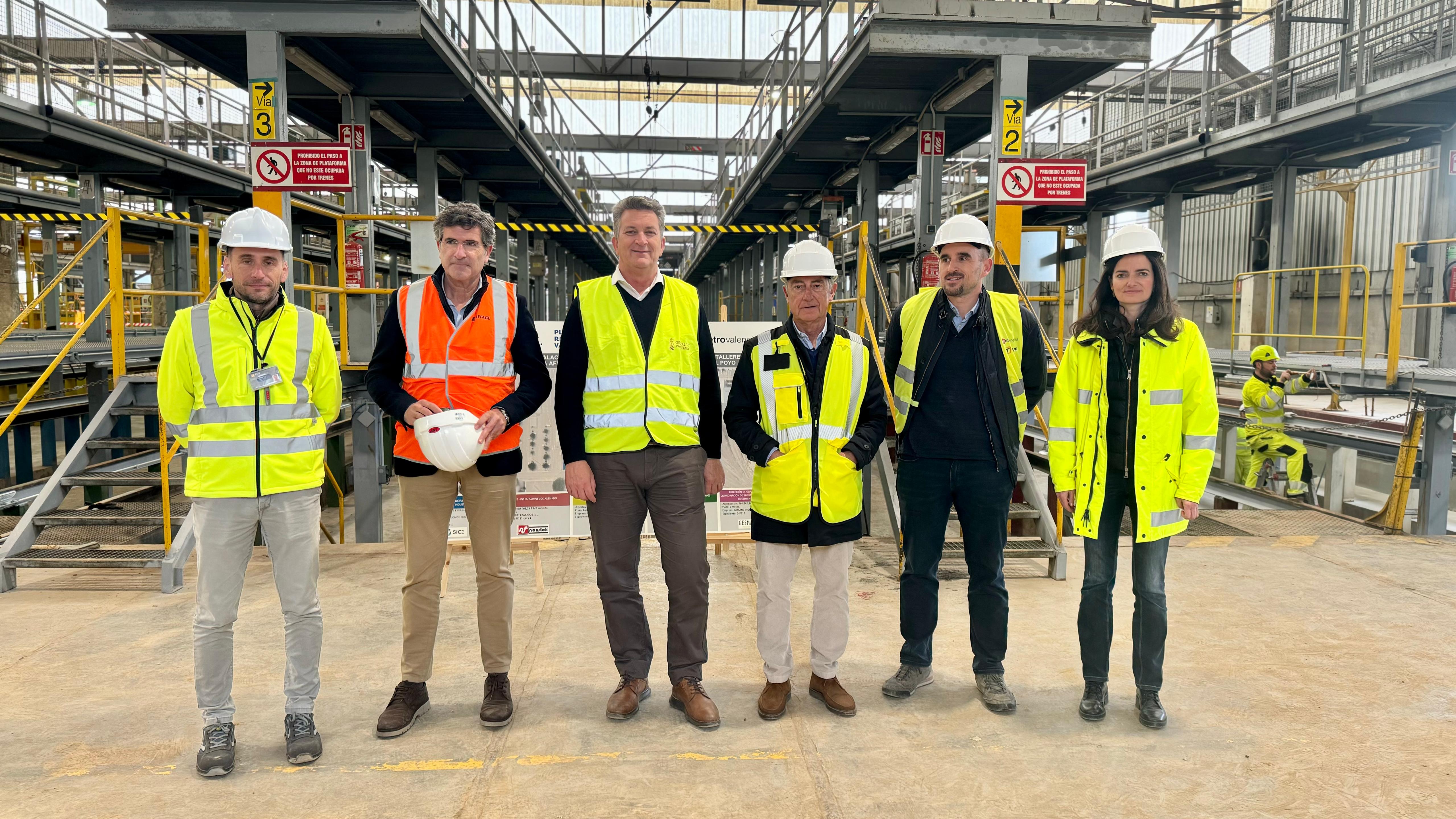 Obres de reparació a València Sud