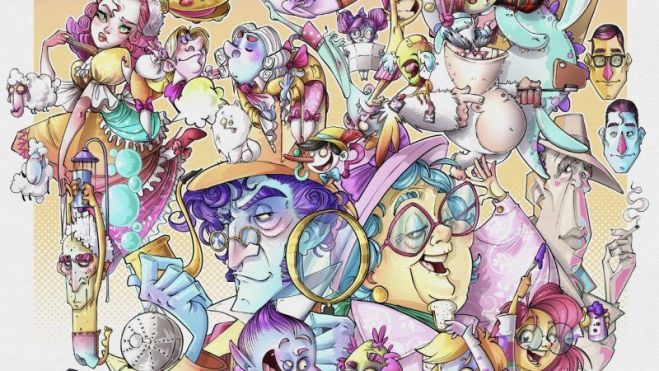 Boceto de la Falla Duque Gaeta infantil 2025 Boceto de la Falla Duque Gaeta infantil 2025