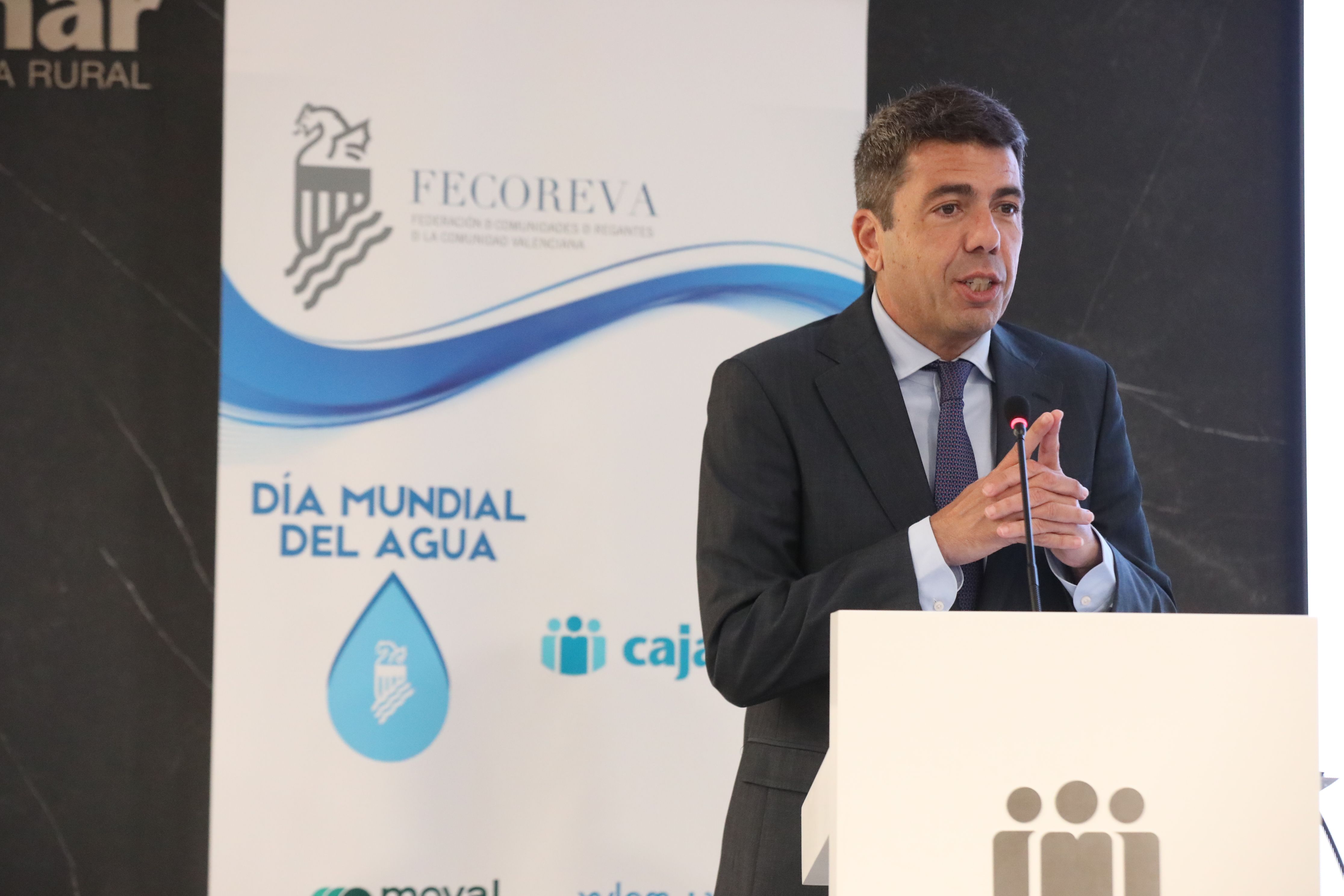 El president de la Generalitat, Carlos Mazón, al Dia Mundial de l'Aigua
