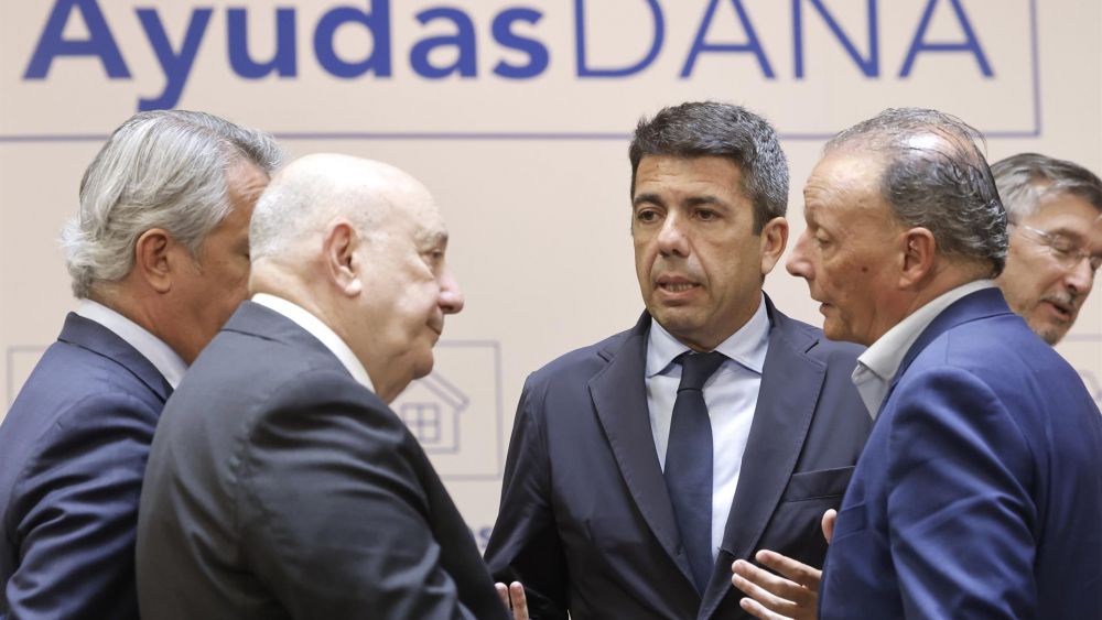 El president de la Generalitat, Carlos Mazón, durante la presentación de las nuevas ayudas DANA El president de la Generalitat, Carlos Mazón, durante la presentación de las nuevas ayudas DANA