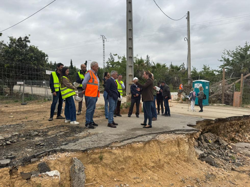 El conseller d'Agricultura, Aigua, Ramaderia i Pesca, Miguel Barrachina, en Godelleta