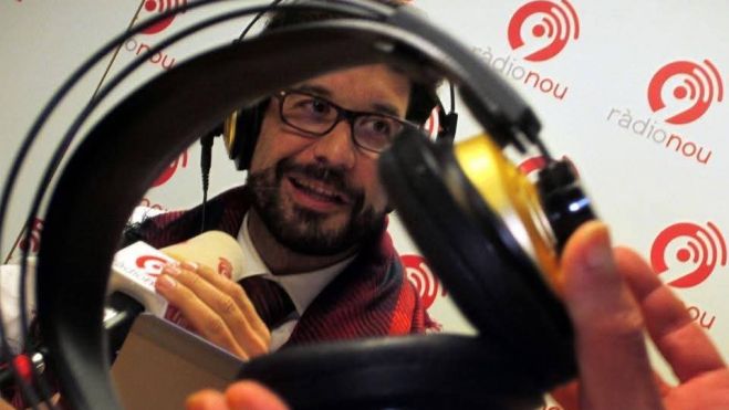 Sergi Olcina en un programa de Radio 9 Sergi Olcina en un programa de Radio 9