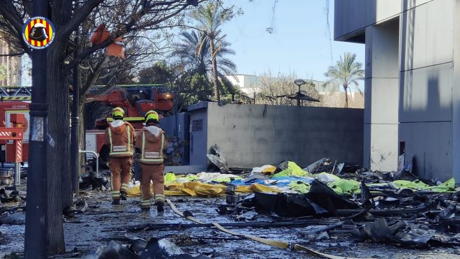 Edificio incendiado de Campanar Edificio incendiado de Campanar