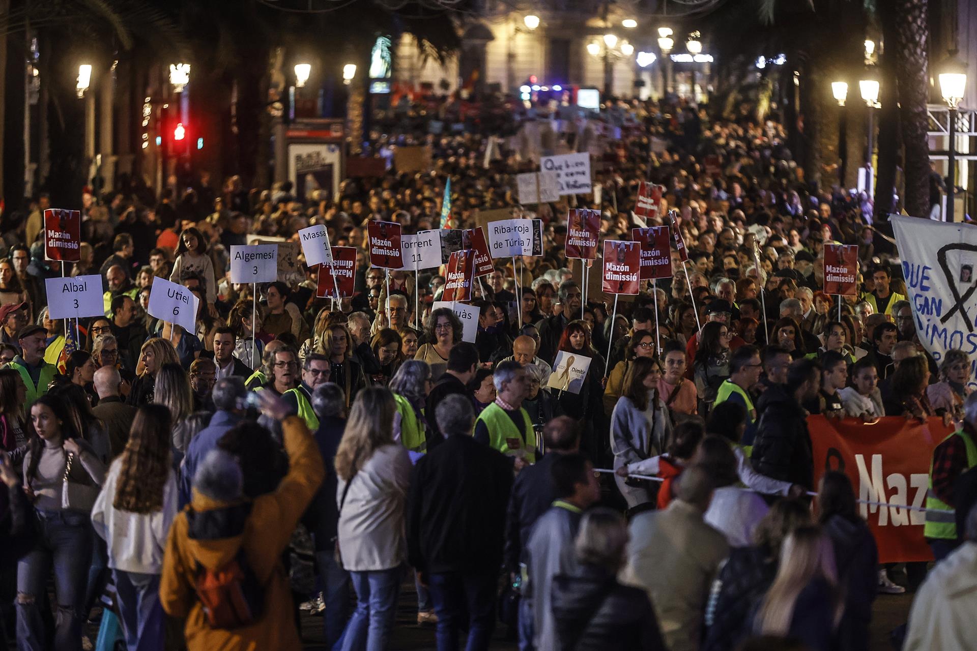Manifestación por la DANA