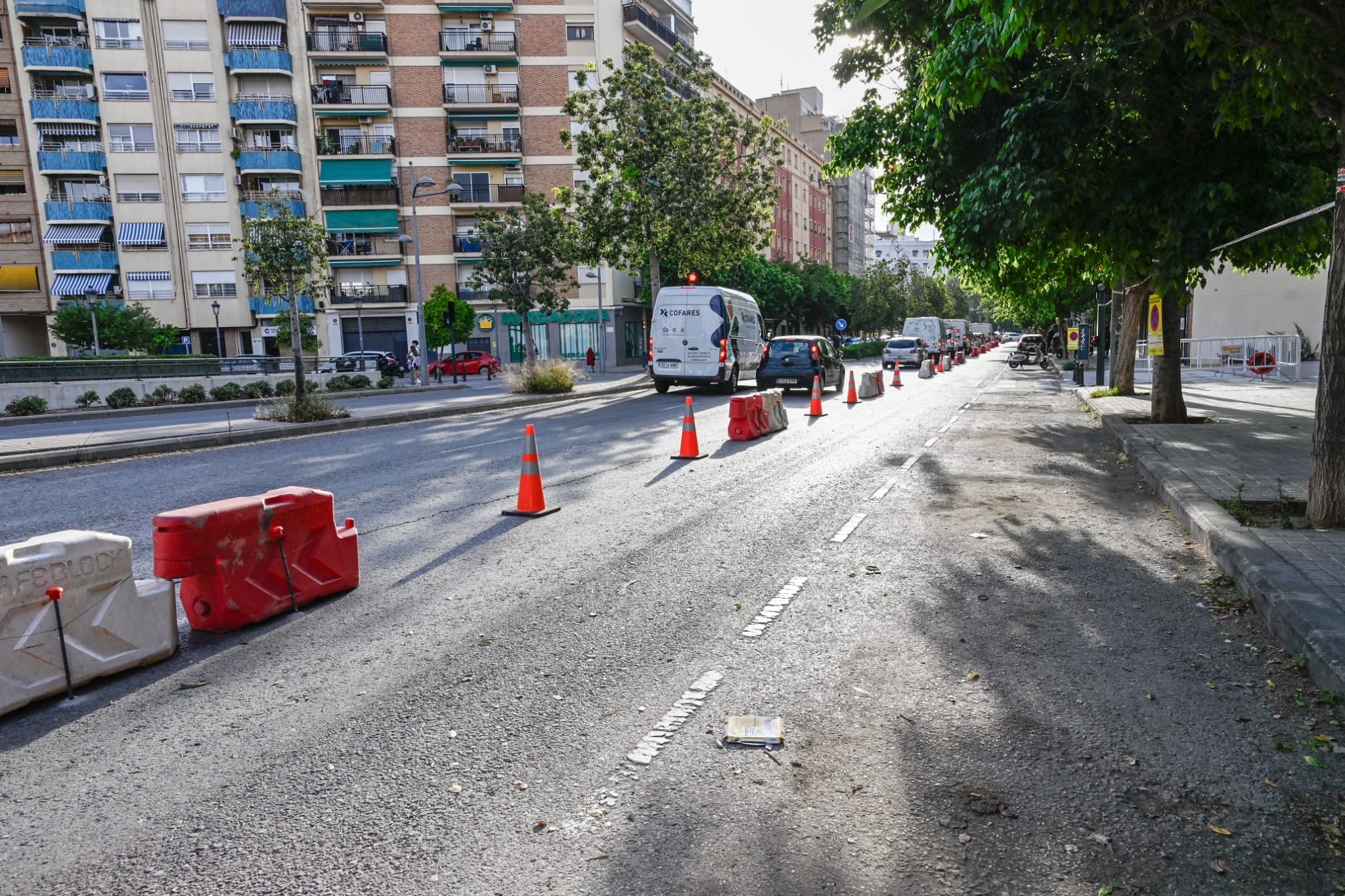 Obres nou carril bici Tres Forques 
