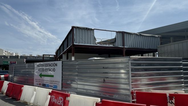 Obras estación Joaquín Sorolla