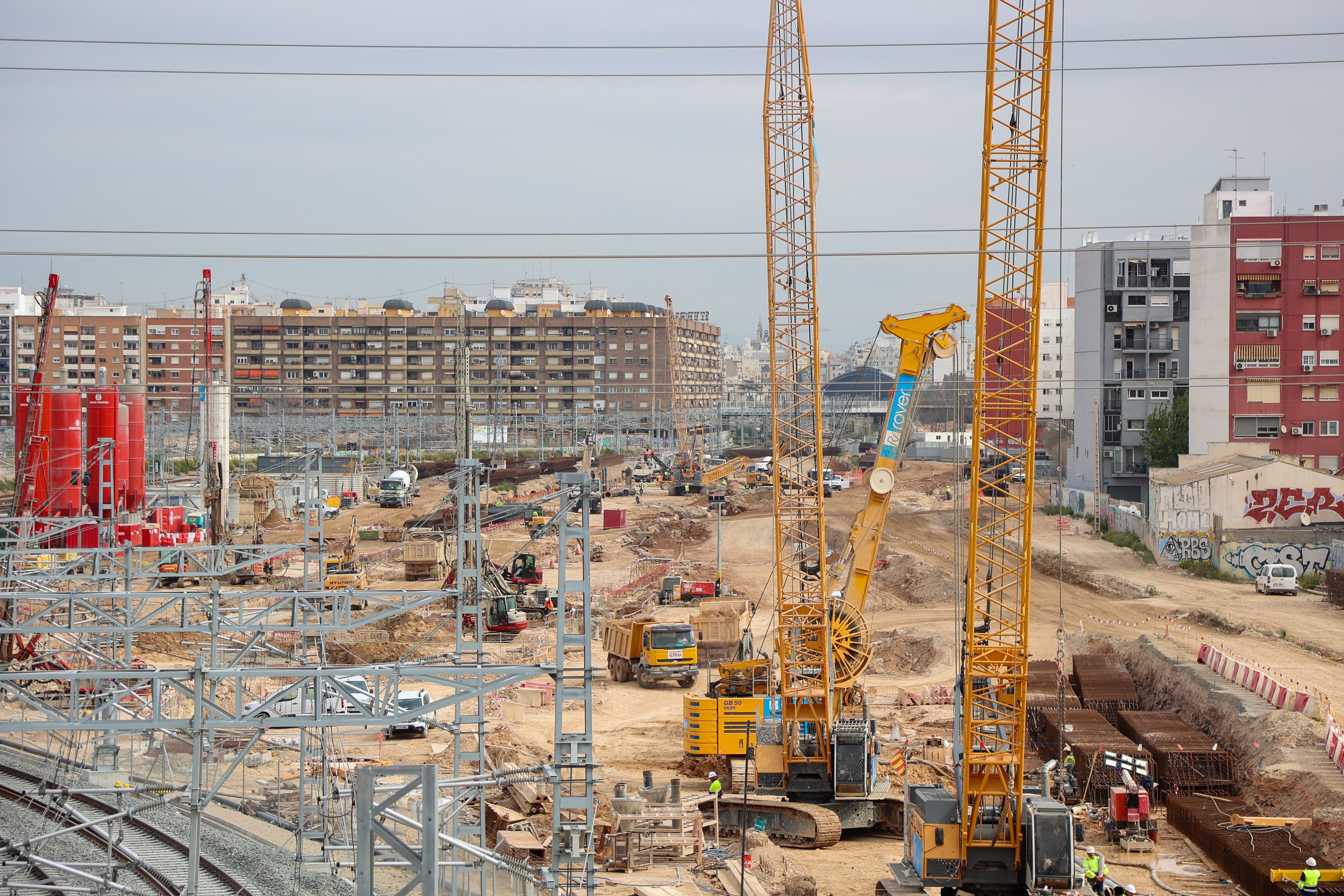 Obras canal acceso Valencia  / Foto: Adif