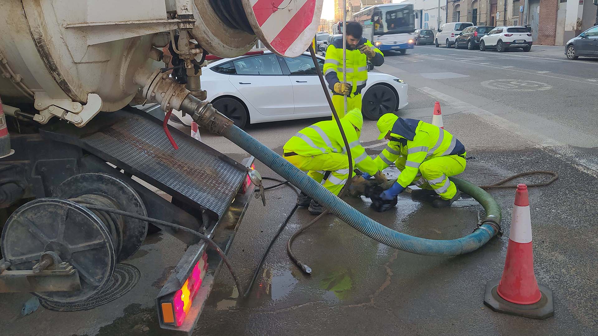 Trabajos en el Sistema Municipal de Saneamiento de Valencia
