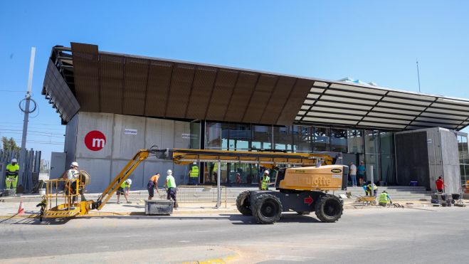 Obras en la estación de Paiporta de Metrovalencia