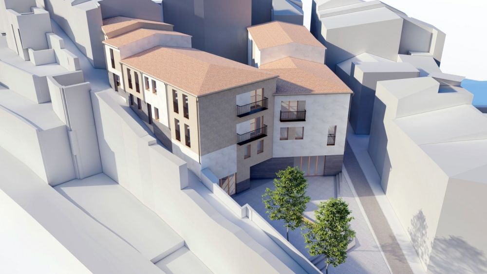 Simulación de las nuevas viviendas del barrio de La Vila, en Ontinyent Simulación de las nuevas viviendas del barrio de La Vila, en Ontinyent