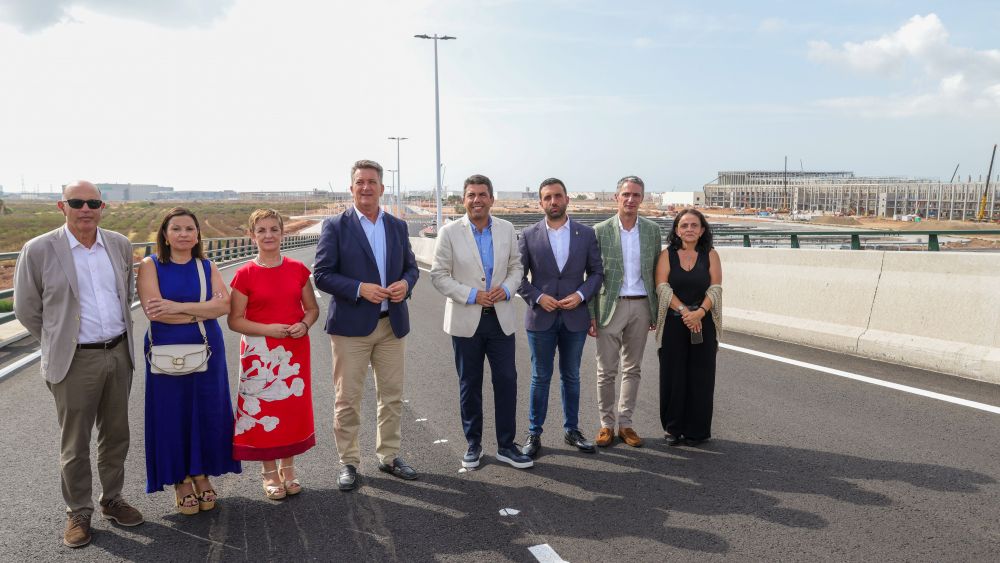 Carlos Mazón durante la inauguración del nuevo Vial Estructural de Parc Sagunt