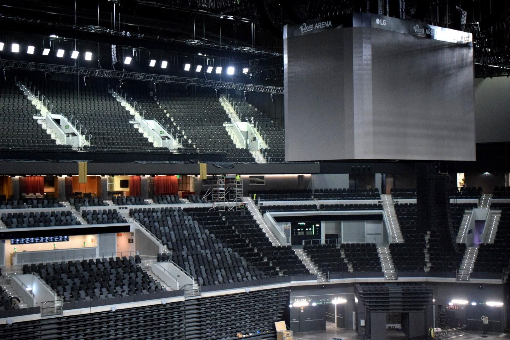 Interior pantalla Roig Arena