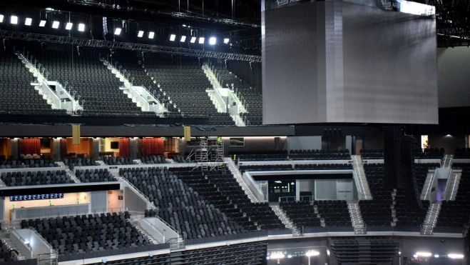 Interior pantalla Roig Arena