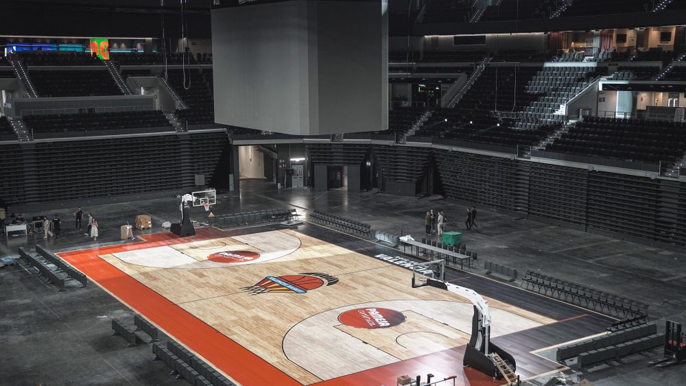 Pista basket Roig Arena